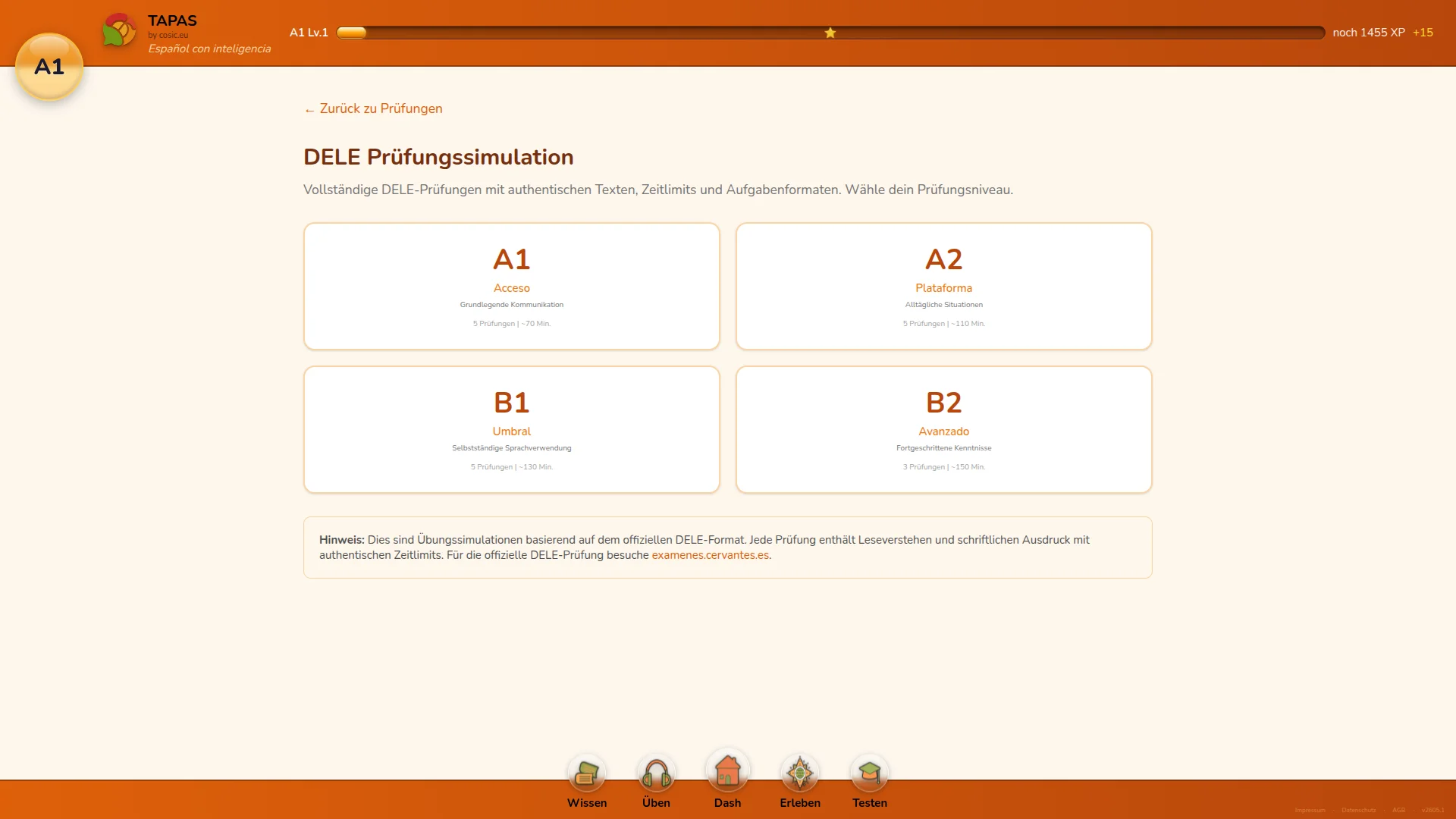 DELE-Pruefungssimulation