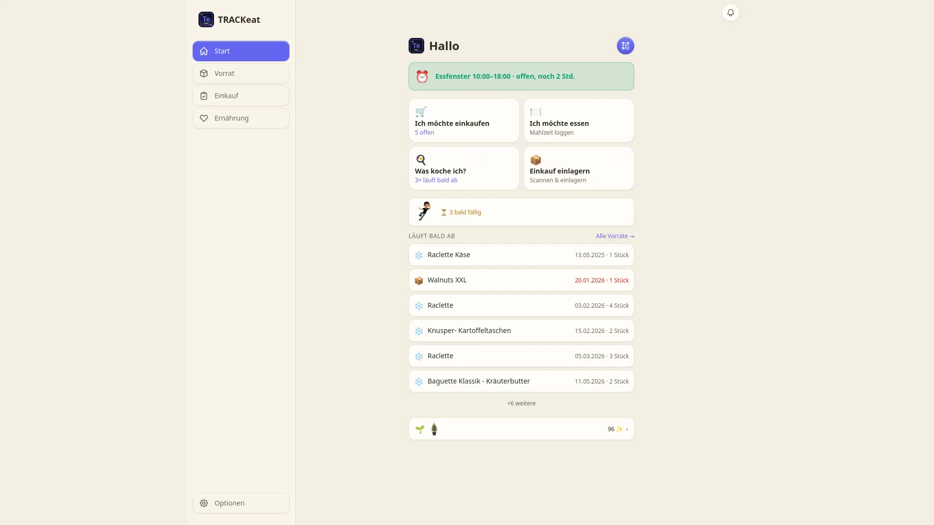 TRACKeat Screenshot 1